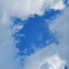 Blue sky with clouds