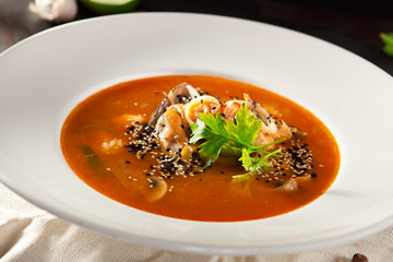 Tom Yum Seafood Soup