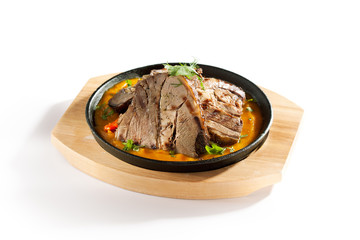 Roast Lamb with Mushroom and Tomato