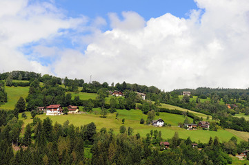 Fototapeta na wymiar Idyllic landscape in the Bavarian Forest. Germany