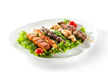 Asian Style Skewered Food