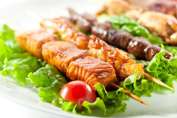 Asian Style Skewered Food