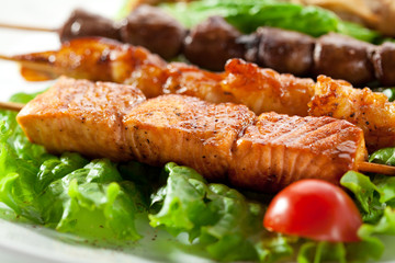 Asian Style Skewered Food