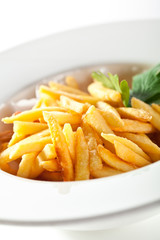 French Fries over White