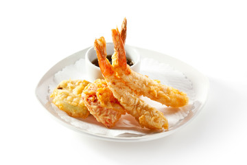 Deep Fried Shrimp with Sauce