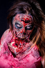 Zombie girl staring