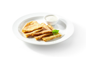 Crepes with Sour Cream