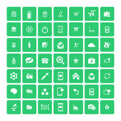 Set of 49 Universal Icons. Business, internet, web design.