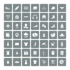 Set of 49 Universal Icons. Business, internet, web design.