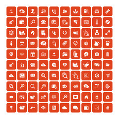 Set of 100 Universal Icons. Business, internet, web design.