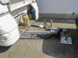 Campingurlaub - Stützlast ermitteln - Wohnwagendeichsel 