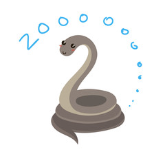 Cute Vector Zoo Animal. Kawaii eyes and style.