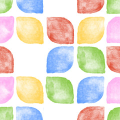 Seamless watercolor texture colorful hand painterd background
