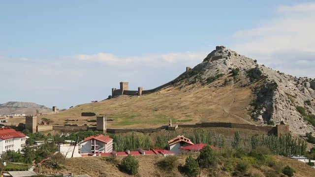 Ancient fortress on the sea shore