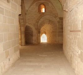 corridor of an ancient castle