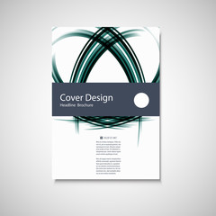 Abstract color line element. Wave brochure design for your cover, book, magazine or presentation
