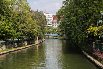 Fototapeta na wymiar Porsuk River in Eskisehir