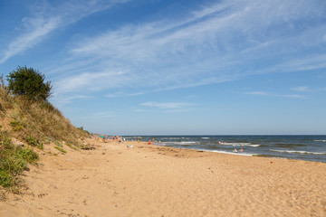 Fototapeta na wymiar beach on the Taman peninsula.
