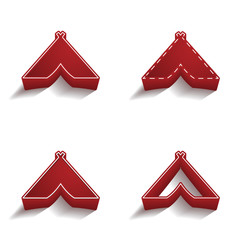 ikona 3D z obrysem zestaw © vempireart