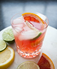 Blood Orange Soda & Gin Cocktail