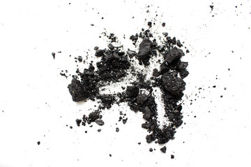 charcoal isolated on white background