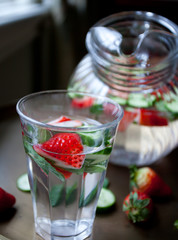Strawberry, Cucumber and Mint Water