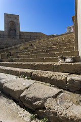 Fototapeta na wymiar Stairs in old town, fortress, Baku, Azerbaijan