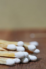 Group of matches selective focus