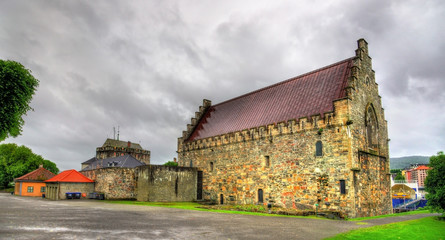 Fototapeta na wymiar Bergenhus Fortress in Bergen, Norway