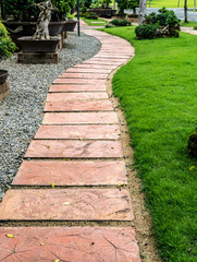Concrete Pathway in garden