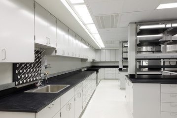 Cabinets in science lab