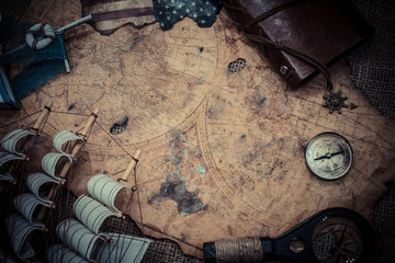 Columbus Day. Discovery and exploration background.