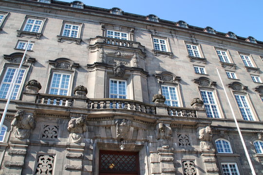 Der Balkon des dänischen Parlamentes