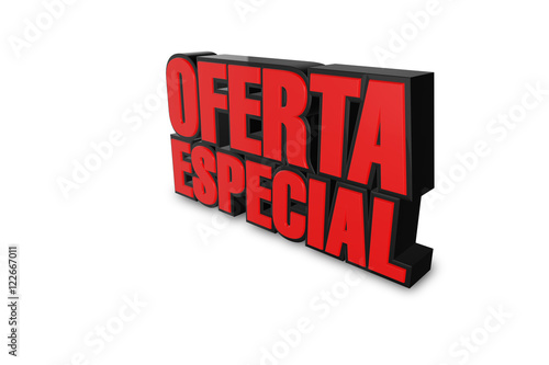 "oferta especial 3D - red and black" Stock photo and royalty-free