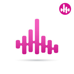 Equalizer bar abstract shape