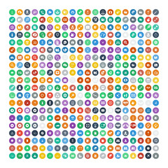 Set of 200 Universal Icons. Business, internet, web design.