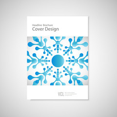 Vector pattern with abstract figure. Brochure for your business project