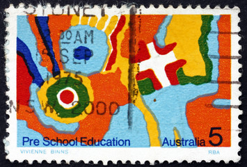 Postage stamp Australia 1974 Pre-school Education