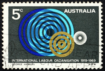 Postage stamp Australia 1969 Overlapping Circles