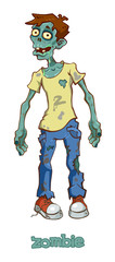 Illustration of Cartoon zombie 