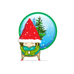 CHRISTMAS HAT AND TREE