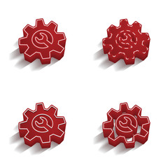 ikona 3D z obrysem zestaw © vempireart