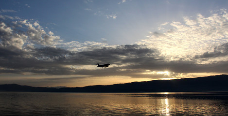 lake Ohrid, Macedonia Republic of , sunset