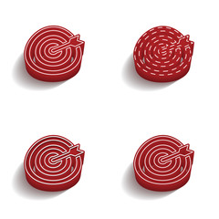 ikona 3D z obrysem zestaw © vempireart