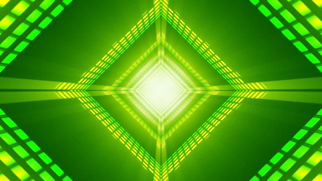 A 10 second loop of VU meter hall bumping towards you. HD 1080.