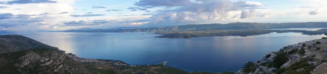 Photo sur Plexiglas Plage de la Corne d'Or, Brac, Croatie Une vue de Vidova gora