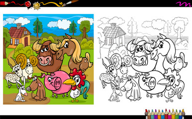 farm animals coloring book