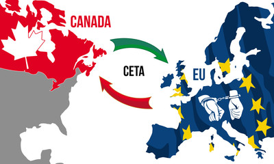 Umowa handlowa EU z Kanadą - obrazy, fototapety, plakaty