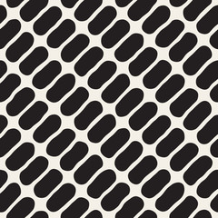 Vector Seamless Black And White Jumble Circles Pattern