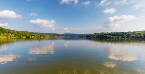 Panorama of Orfu lake in south Hungary